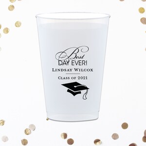Graduation Plastic Cups, Graduation Favors, Graduation Party Ideas, Graduation Party Decorations, Class of 2025 Cups, Educated AF