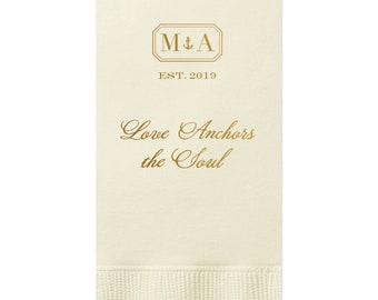 Monogram Guest Towels, Wedding Napkin, Party Napkins, Dinner Napkin, Monogram Napkin, Hand Towel, Bathroom Towel, Cocktail Napkins 268 Bar