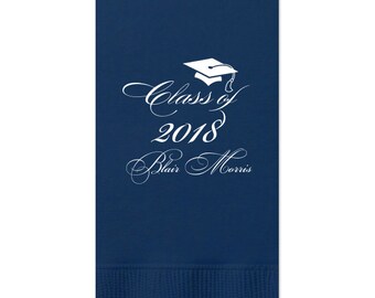 2024 Graduation Napkins, Guest Towels for Graduation, dinner Napkins, class of 2024, Graduation Party, Congrats Grad, Party Napkins, 220