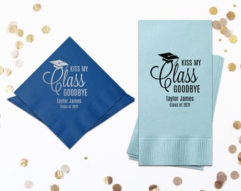 Graduation Party Decorations, Congrats Grad, Cocktail Napkins Class of 2025, Graduation Napkins, 2025 Graduation, Lunch Napkins
