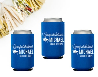 Graduation Favors, Graduation Can Cooler, Grad Party Decor, High School Graduation Party Favors, Class of 2025 Gift, Graduation BBQ