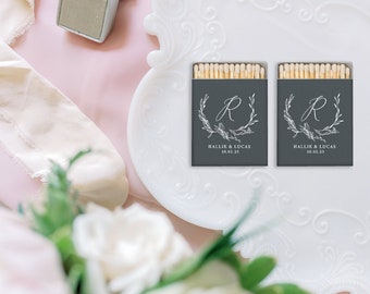 Premium Last Name Matches, Wedding Favors, Personalized Matchboxes, Custom Sparkler Send Off Matches, Cigar Bar Custom Matchboxes, Matches