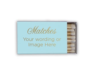 Custom Matches, Printed Matches, Monogrammed Matches, Wooden Matches, Box Matches, Reception Matches, Sparkler Matches, wedding Favors