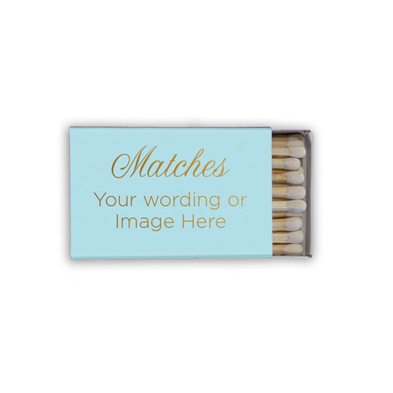 Custom Matches, Printed Matches, Monogrammed Matches, Wooden Matches, Box Matches, Reception Matches, Sparkler Matches, wedding Favors image 1