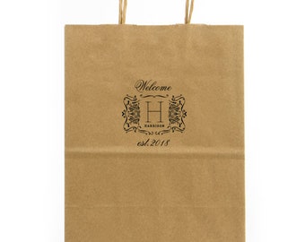 Personalized Wedding Welcome Bags, Custom Printed Gift Bags, OOT Welcome Bags, Wedding Hotel Welcome Bags, Wedding Gift Bags