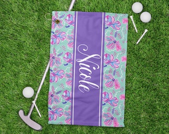 Purple Towel Soft Sports Towel with Logo, Printed Towels, Gym Towel, Workout Towel, Travel Towel, Made in USA Towel, Towel for Gifts