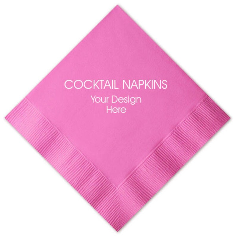 Personalized Luncheon or Dinner Napkins, Custom Napkin, Foil, Fun Party Napkin, Engagement Napkin, Cocktail Napkins, Party Napkins image 5