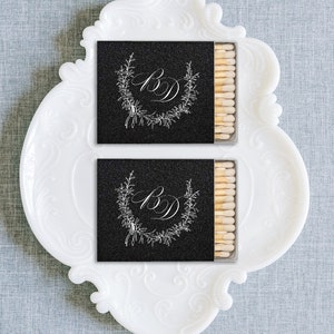 Set of Wedding Monogram Matchboxes, Personalized Matches, Custom Matches, Wedding Matches, Custom Matchboxes, Personalized Matchbox