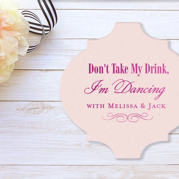 Save my Drink Coasters, Don't Take My Drink I'm Dancing, Personalized Coasters, Party Favors, Monogrammed Wedding Coasters, Bar Coasters