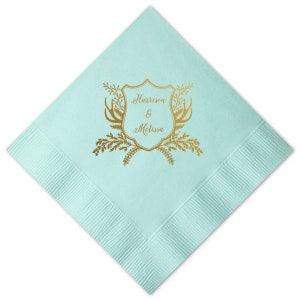 Personalized Party Napkins, Custom Napkin, Foil, Personalized Napkin, Fun Party Napkin, Engagement Napkin, Cocktail Napkin, Party Napkin 290