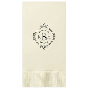Wedding Napkins, Guest Towels, Monogram Guest Towels, Party Napkins, Custom Monogram, Monogram Napkin, Paper Napkin, Cocktail Napkin 300 Bar