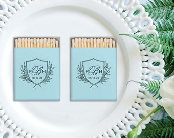 Personalized Match Boxes, Anniversary Favors, Party Favors, Custom Matches, Foil Stamped, Matchbox Favors, Cigar Bar, Wedding Matches,