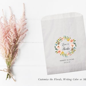 Wedding Favor Bags, Wedding Favors, Wedding Favors for Guests, Wedding Favors in Bulk, Donut Favor Bags, Cookie Favor Bag, Personalized Bags
