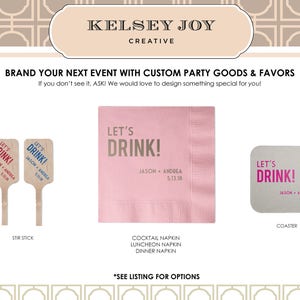 Napkins, Paper Napkins, Wedding Napkins, Best Day Ever Napkins, Party Napkins, Custom Napkins, Cocktail Napkins, Bar Napkins, Napkin 19