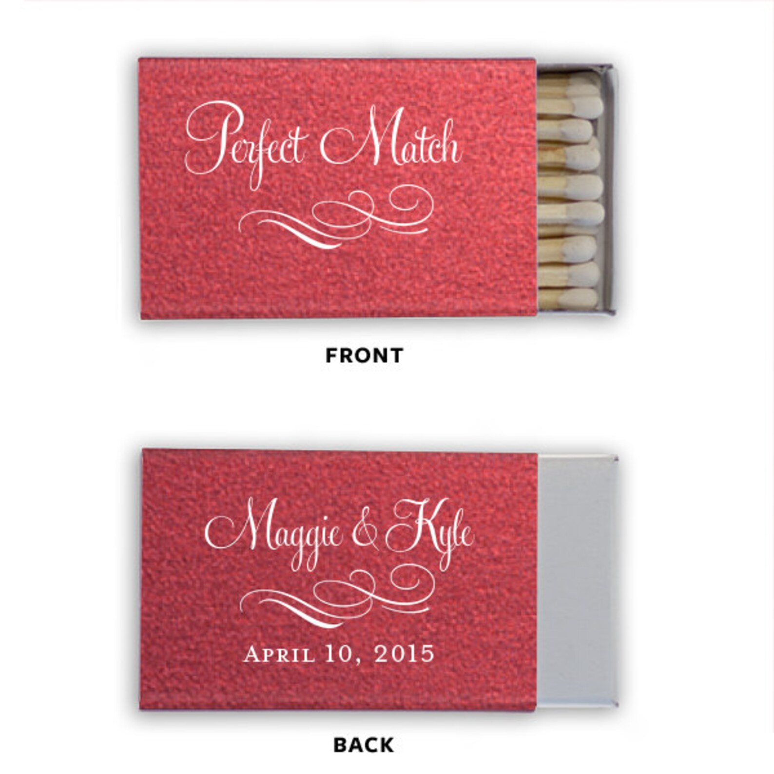 Wedding Matches Personalized Matches Match Box Wedding Etsy