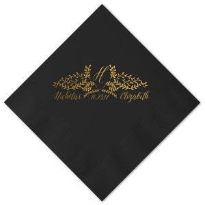 Personalized Napkins Beverage Luncheon Dinner Guest Towel Napkins Baby Shower Naming Custom Monogram LOTS of colors available!