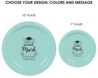 Graduation Party Dessert Plates Congrats Grad Class of 2025 Cake Plates Tableware Hooray You Did It Graduation Party Supplies Paper Plates
