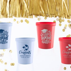 Class of 2025 Cups Personalized Graduation Cups Graduation Party Decorations Custom Printed Plastic Cups 2025 Graduation Cups Party Favors