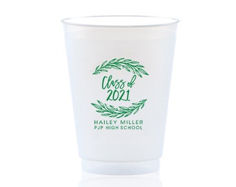 Personalized Graduation Plastic Party Shatterproof Cups