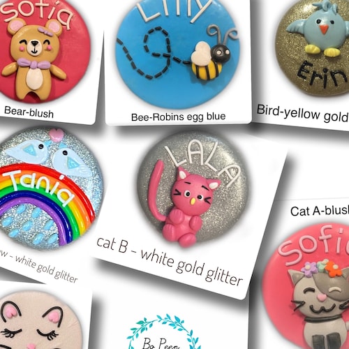 Personalised Handmade Polymer Clay Name Badge Nurse Hospital Etsy Australia