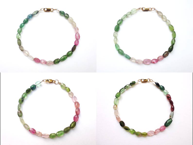 Handmade bracelet Gemstone bracelet Boho chic Spectrum gemstone bracelet Afghan tourmaline Rustic gemstone beads Unique Christmas gift