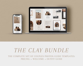 Clay Photography Client Guide Bundle | Canva Templates (Digital Download)