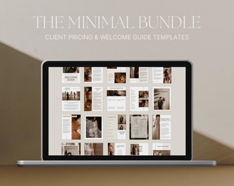 Photography Client Guide Bundle | Minimalist Canva Templates