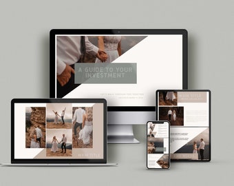 Ocean Photography Pricing Guide Template | Canva, Geometric Design (Digital Download)