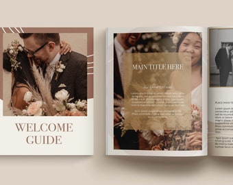 Earthy Photography Welcome Guide Template | Canva Client Onboarding (Digital)