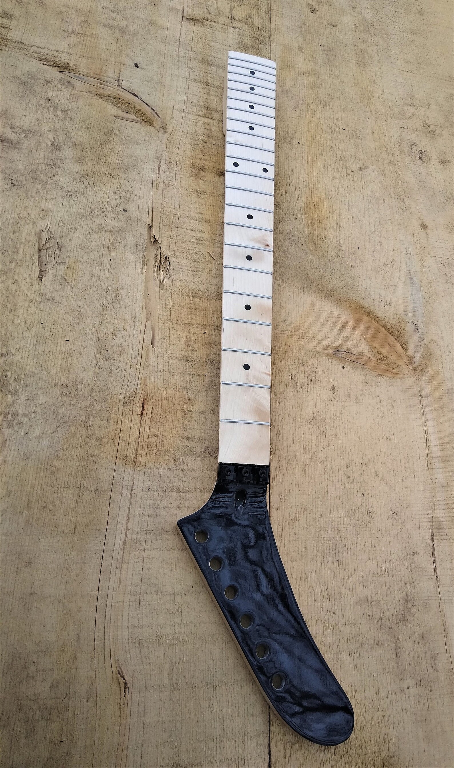 Reverse black banana Headstock hockey stick guitar neck floyd Etsy