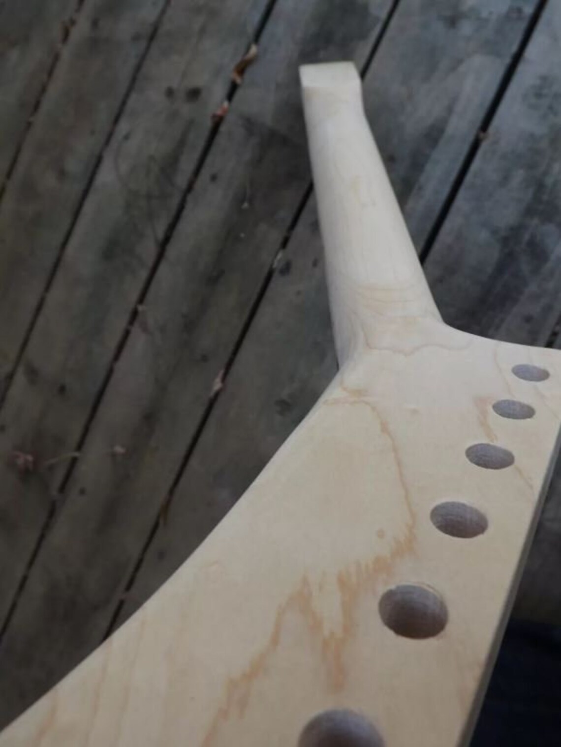 Reverse banana Headstock hockey stick guitar neck floyd lock Etsy