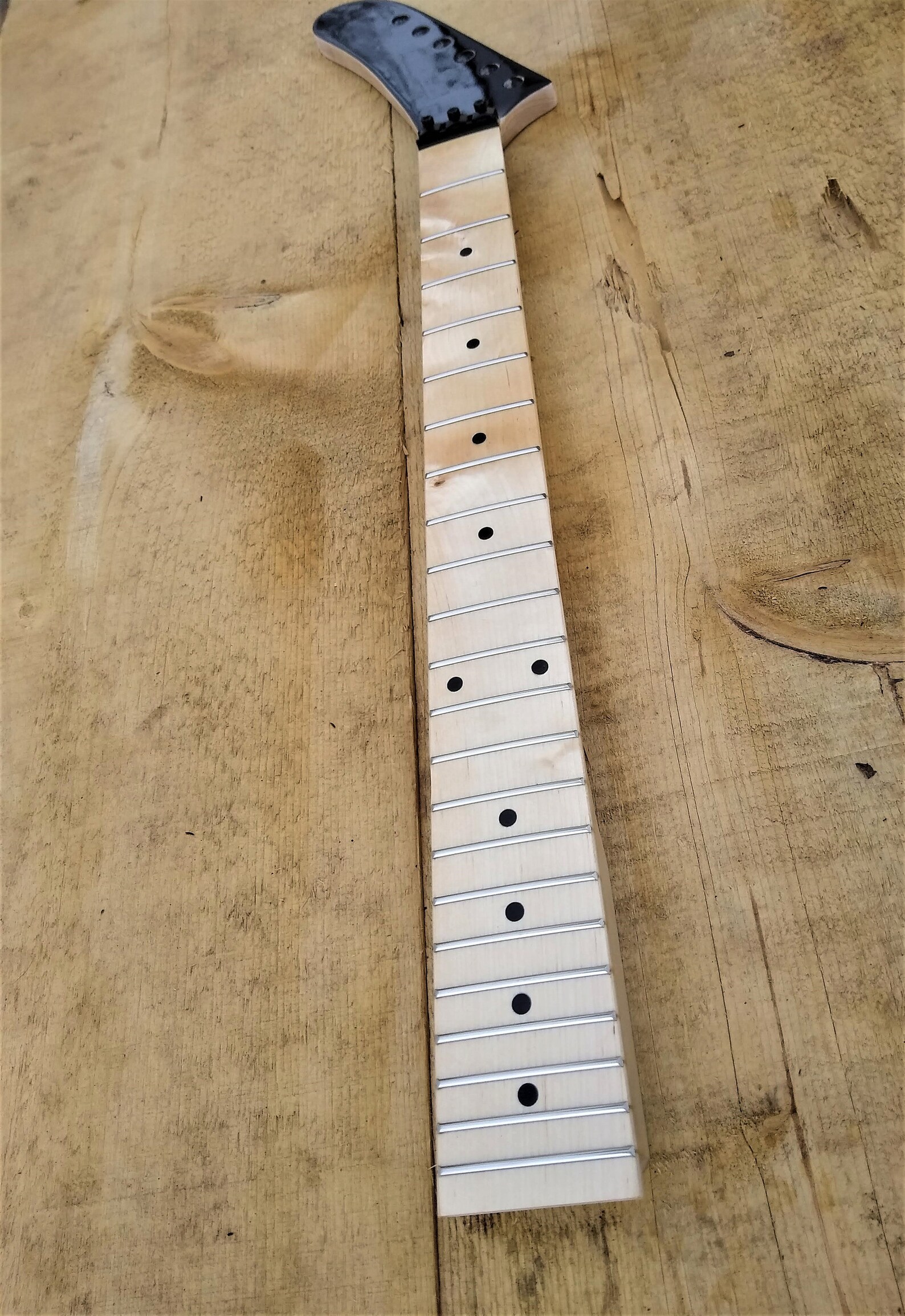 Reverse black banana Headstock hockey stick guitar neck floyd Etsy