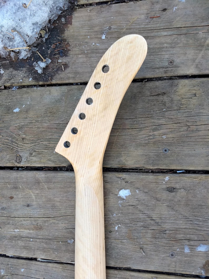 Reverse Black banana Headstock hockey stick guitar neck floyd Etsy