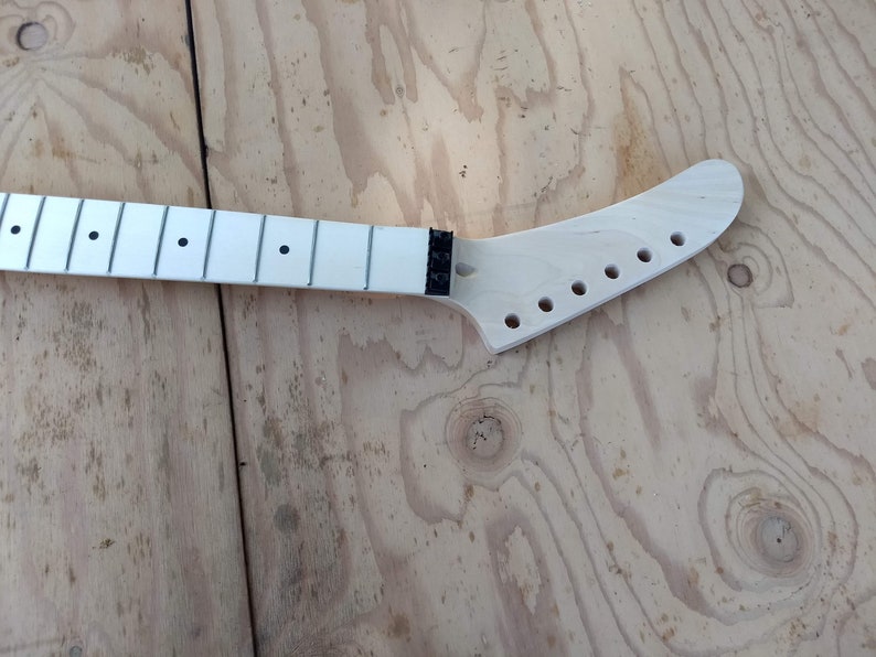 Reverse banana Headstock hockey stick guitar neck floyd lock Etsy