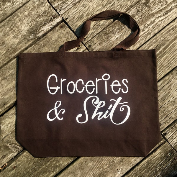 Canvas Grocery Bag, Reusable Grocery Bag, Grocery Tote Bag, Farmers Market Bag, Reusable Shopping Bag Canvas Tote Bag Canvas Bag Produce Bag