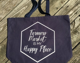 Canvas Grocery Bag, Reusable Grocery Bag, Grocery Tote Bag, Farmers Market Bag, Reusable Shopping Bag Canvas Tote Bag Canvas Bag Produce Bag