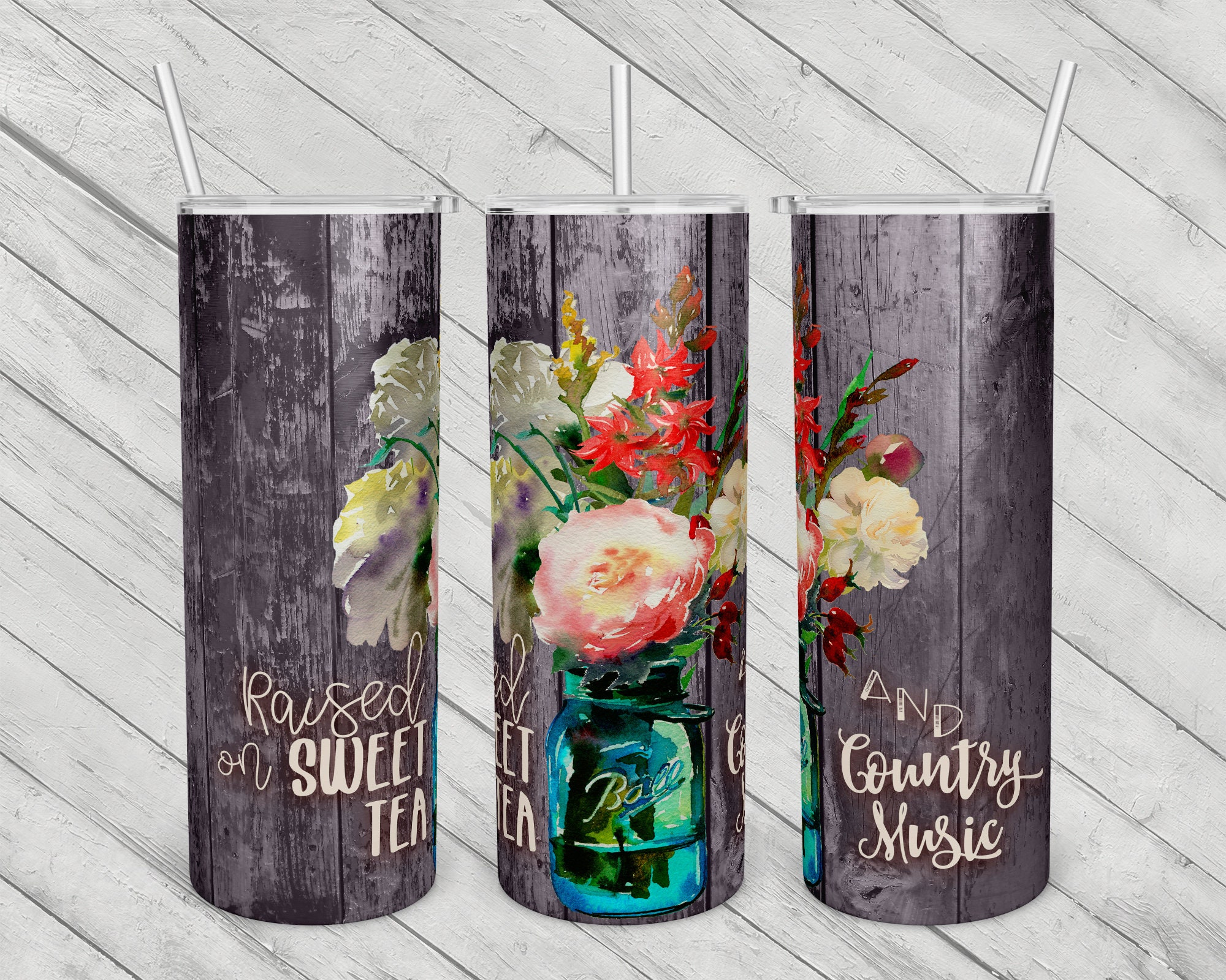 Skinny Tumbler with Straw, 20oz, Pharmacy