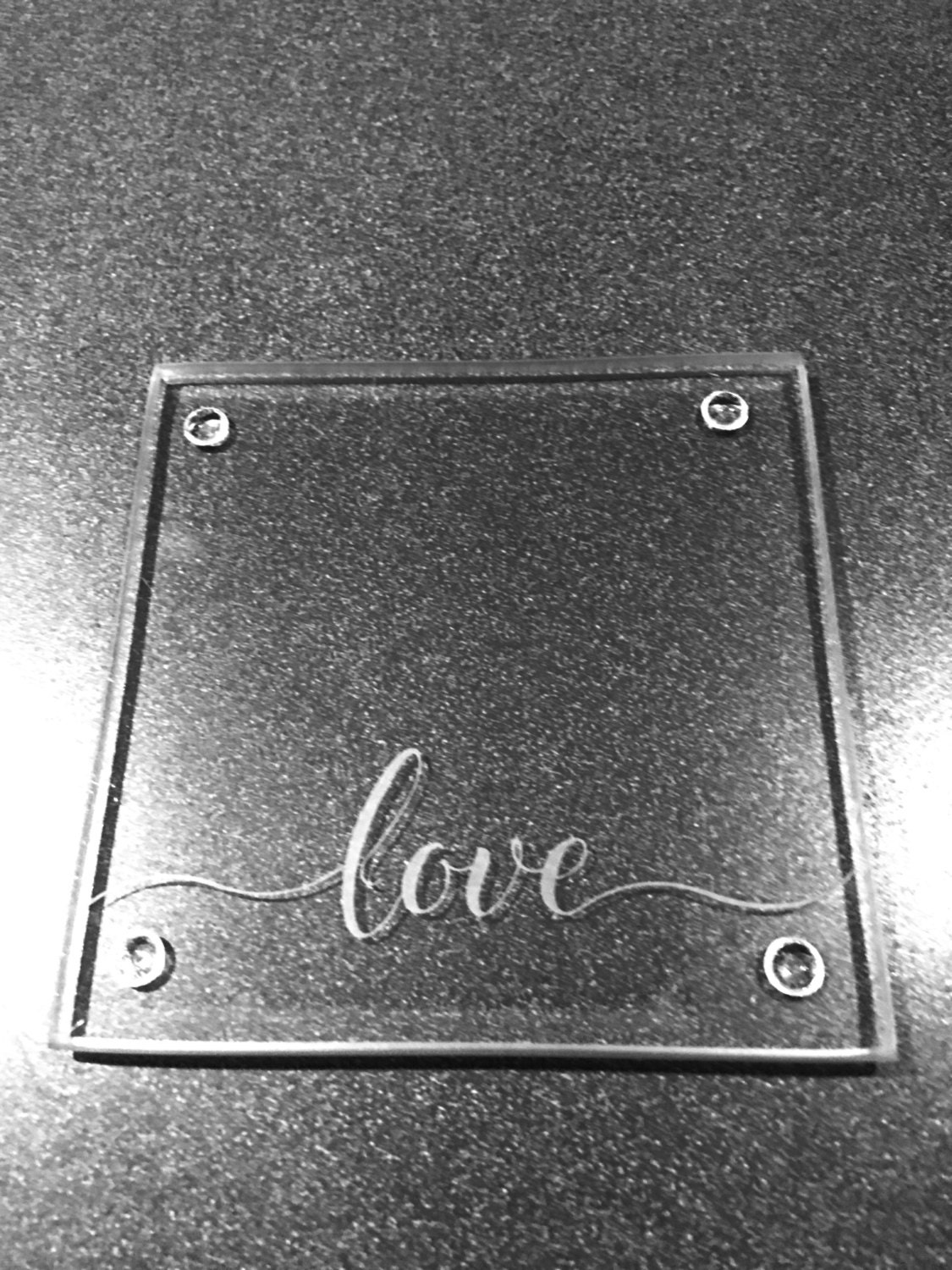 Etched Glass Coasters Coasters Glass Coaster Set of 4 Etsy