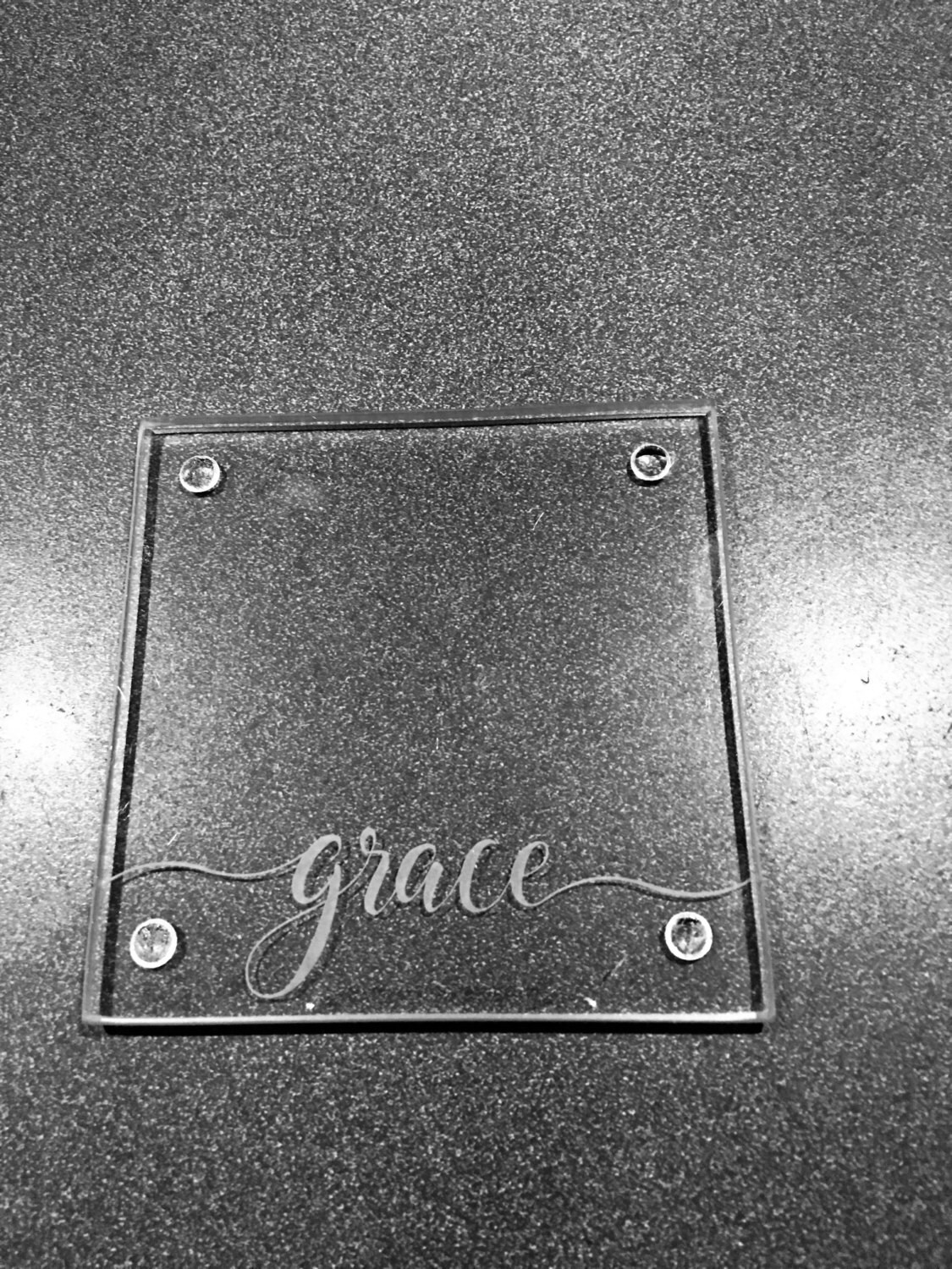 Etched Glass Coasters Coasters Glass Coaster Set of 4 Etsy