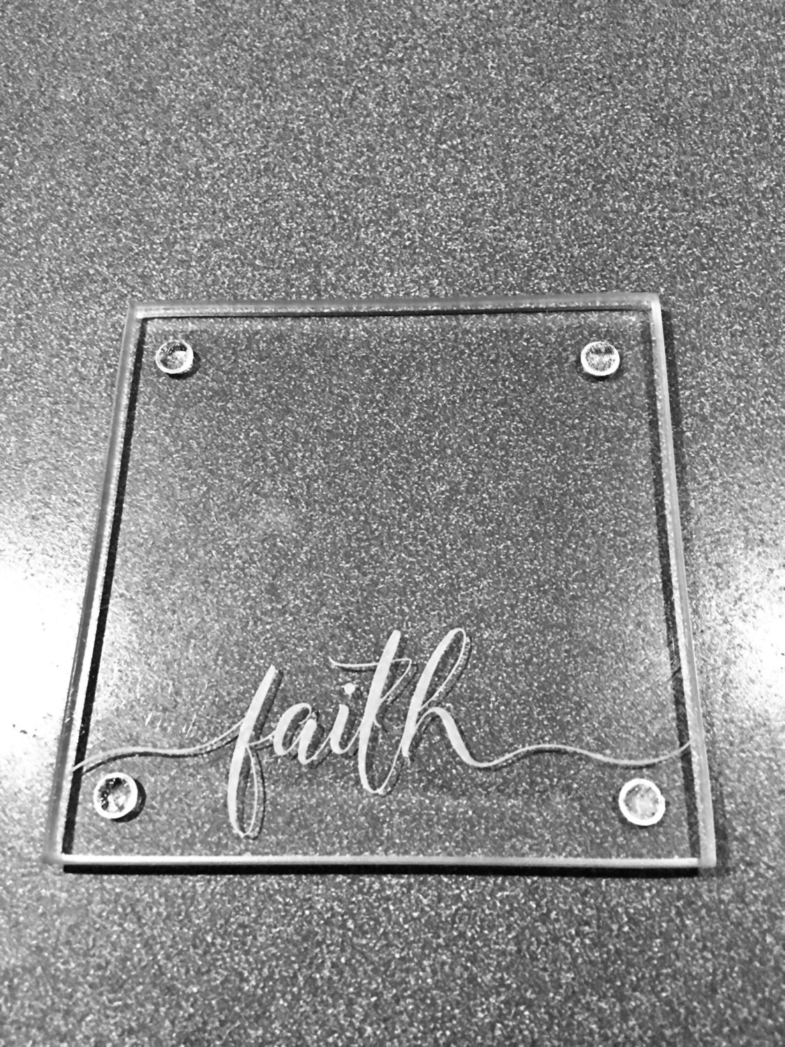 Etched Glass Coasters Coasters Glass Coaster Set of 4 Etsy