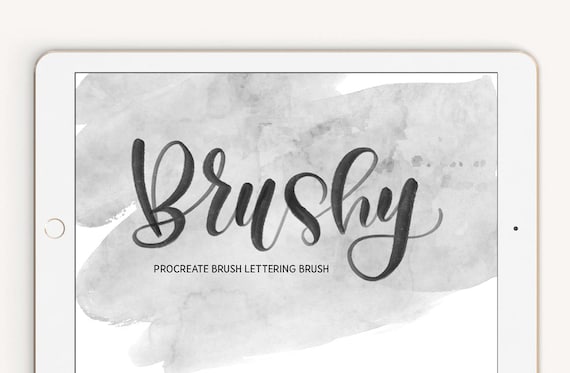 Brushy Lettering Procreate Brush iPad Pro Digital Calligraphy