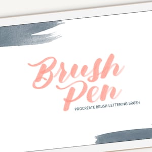 Brush Lettering Marker Procreate Brush iPad Pro Digital Calligraphy