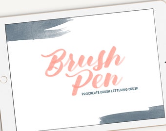 Brush Lettering Marker Procreate Brush iPad Pro Digital Calligraphy