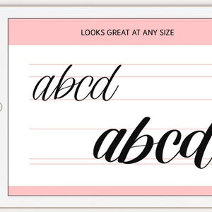 Free Easy Lettering Procreate Brush iPad Pro Digital Calligraphy image 4