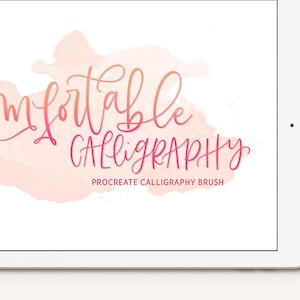 Comfortable Calligraphy Procreate Brush iPad Pro Digital Lettering
