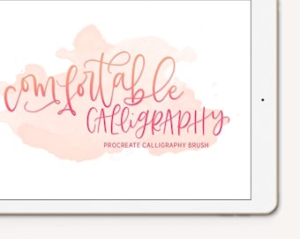 Comfortable Calligraphy Procreate Brush iPad Pro Digital Lettering