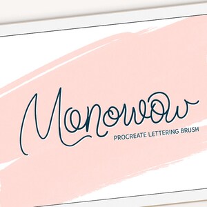 Monowow Lettering Procreate Brush iPad Pro Digital Calligraphy