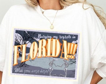 Florida!!! Tortured Poets Shirt, Swift Postcard Tshirt