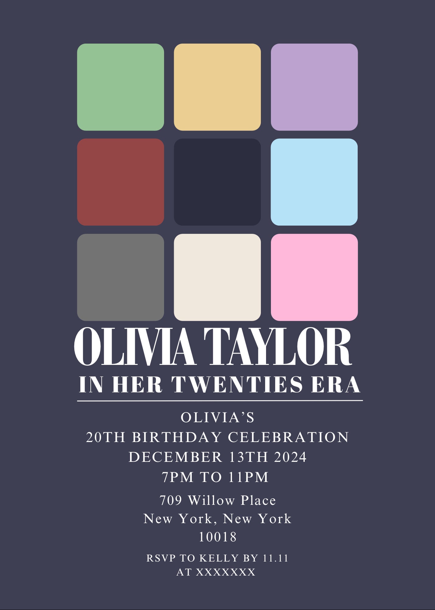 BIRTHDAY ERA Editable Taylor Swift Eras Tour Digital Birthday Invite - Etsy