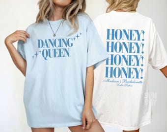 Dancing Queen vrijgezellenfeest shirts, ze vond haar honing vrijgezellenreis, honing honing shirt